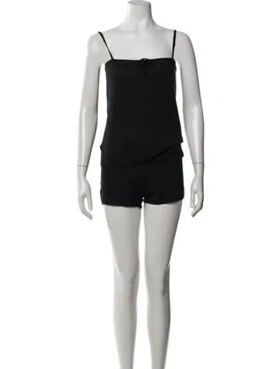 Pre-owned Versus Vintage 1990's Skirt Set In Black
