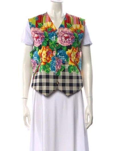 Pre-owned Versus Vintage 1990's Vest In Multi