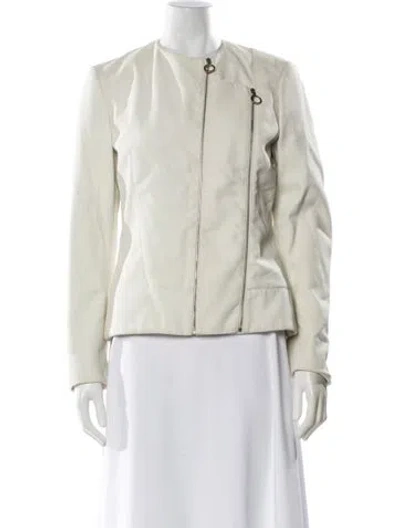 Pre-owned Versus Vintage 2000's Biker Jacket In Neutral