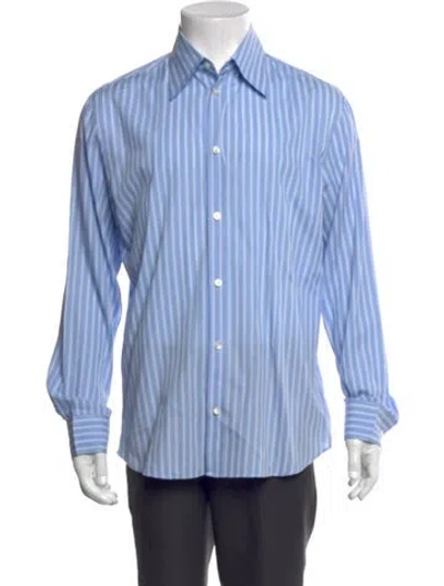 Pre-owned Versus Vintage 2000's Dress Shirt In Blue