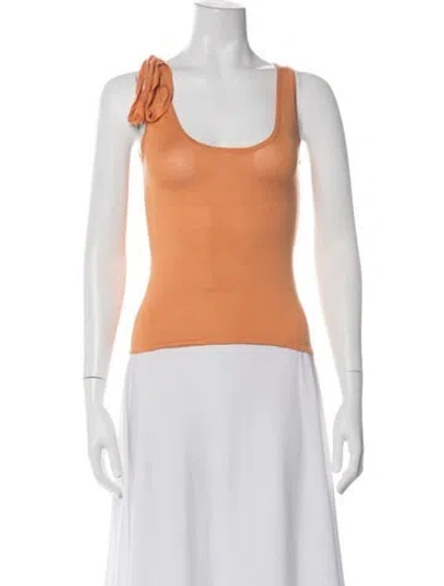 Pre-owned Versus Vintage 2000's Top In Orange