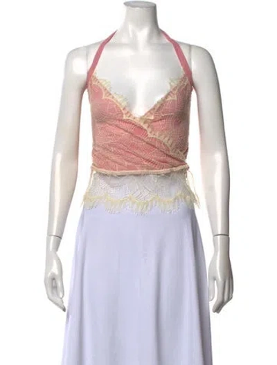 Pre-owned Versus Vintage 2000's Top In Pink
