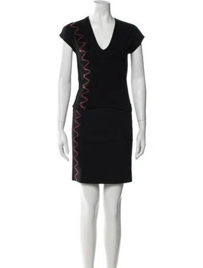 Pre-owned Versus Vintage 2001 Skirt Set In Black