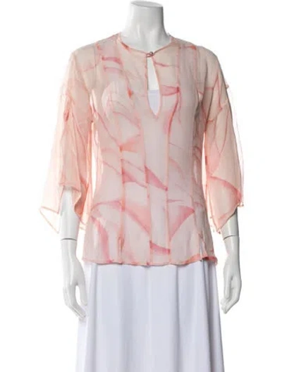 Pre-owned Versus Vintage 2003 Top In Pink