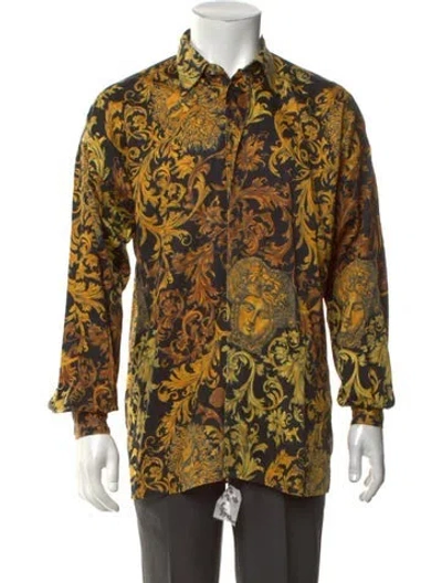 Pre-owned Versus Vintage Graphic Print Long Sleeve Shirt In Red