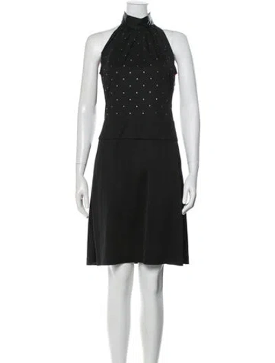 Pre-owned Versus Vintage Knee-length Dress In Black