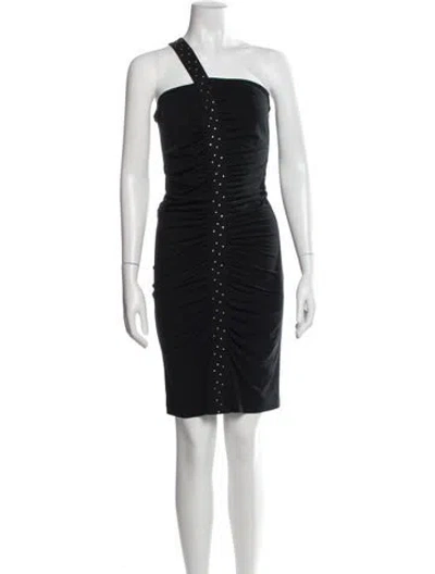Pre-owned Versus Vintage Knee-length Dress In Black