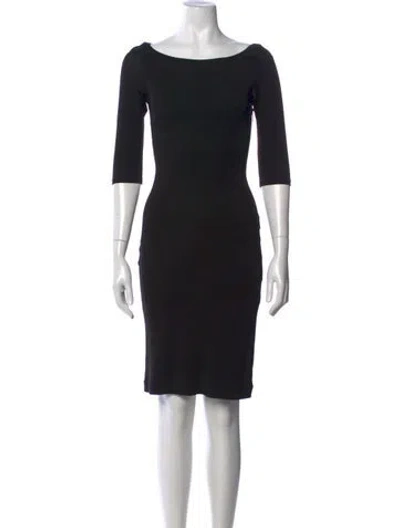 Pre-owned Versus Vintage Knee-length Dress In Black