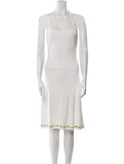 Pre-owned Versus Vintage Knee-length Dress In Neutral