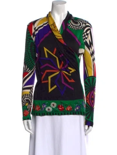 Pre-owned Versus Vintage Late 1980's - Early 1990's Button-up Top In Black