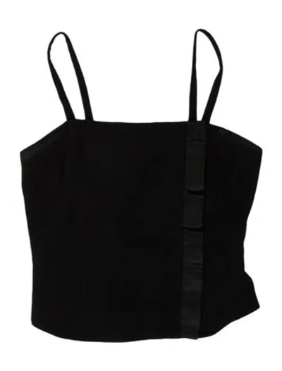 Pre-owned Versus Vintage Late 1990's - Early 2000's Crop Top In Black