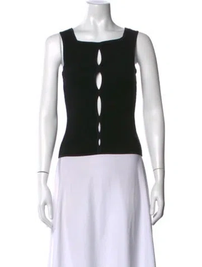 Pre-owned Versus Vintage Late 1990's - Early 2000's Top In Black