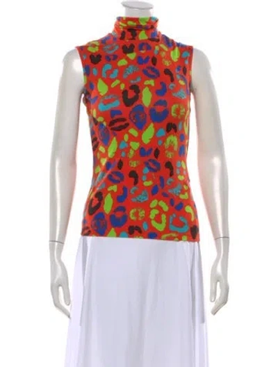Pre-owned Versus Vintage Late 1990's - Early 2000's Top In Orange