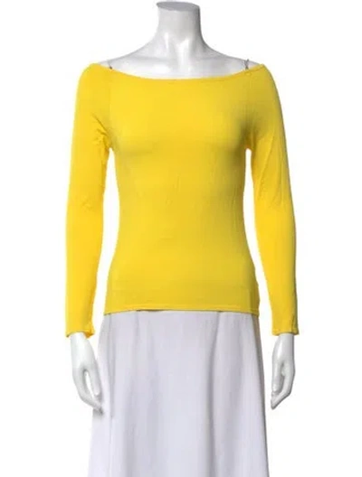 Pre-owned Versus Vintage Late 1990's - Early 2000's Top In Yellow