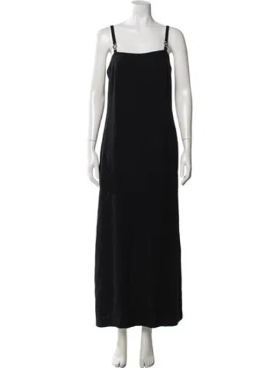 Pre-owned Versus Vintage Long Dress In Black
