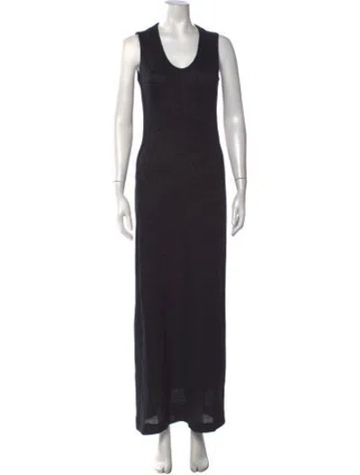 Pre-owned Versus Vintage Long Dress In Black