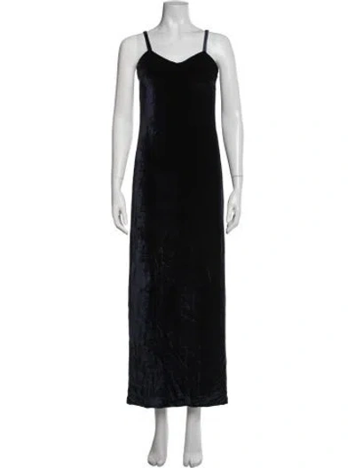 Pre-owned Versus Vintage Long Dress In Blue