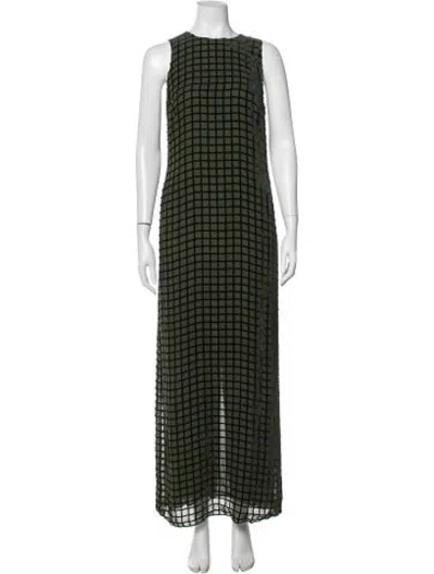Pre-owned Versus Vintage Long Dress In Green