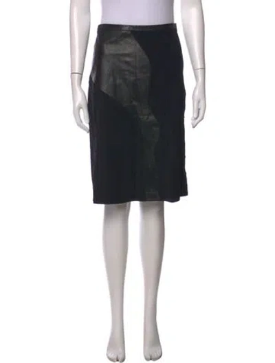 Pre-owned Versus Vintage Midi Length Skirt In Black