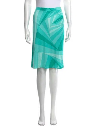 Pre-owned Versus Vintage Midi Length Skirt In Blue