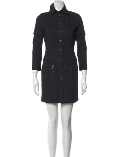 Pre-owned Versus Vintage Mini Dress In Black