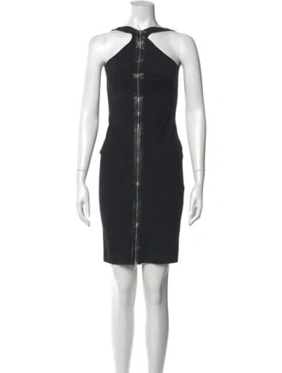 Pre-owned Versus Vintage Mini Dress In Black