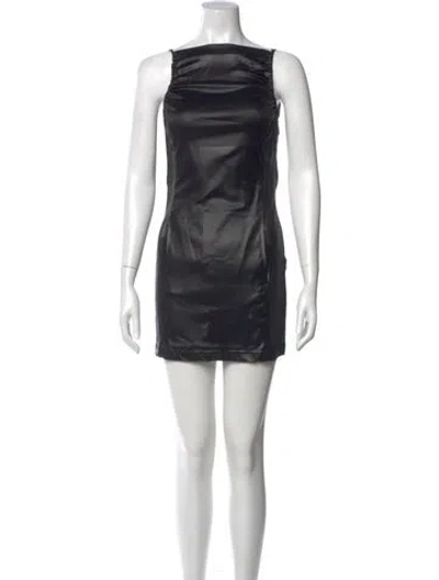 Pre-owned Versus Vintage Mini Dress In Black