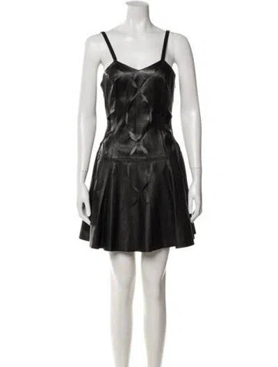Pre-owned Versus Vintage Mini Dress In Black