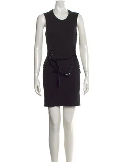 Pre-owned Versus Vintage Mini Dress In Black