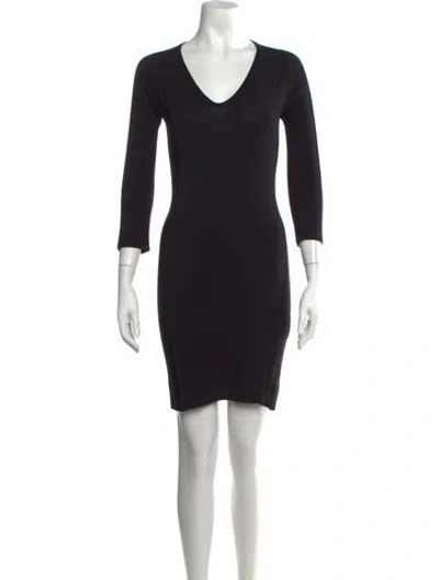 Pre-owned Versus Vintage Mini Dress In Black