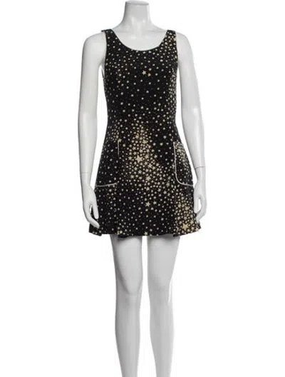 Pre-owned Versus Vintage Mini Dress In Black