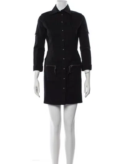 Pre-owned Versus Vintage Mini Dress In Black