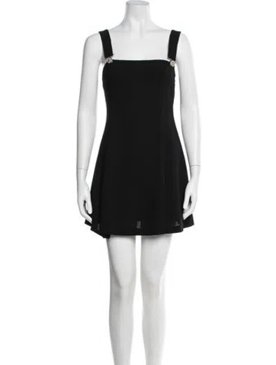 Pre-owned Versus Vintage Mini Dress In Black