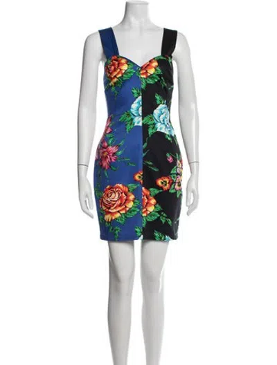 Pre-owned Versus Vintage Mini Dress In Green