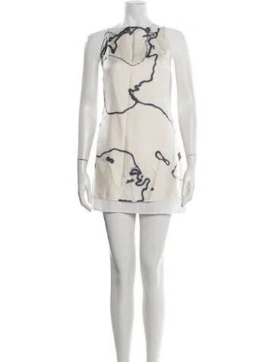 Pre-owned Versus Vintage Mini Dress In Neutrals