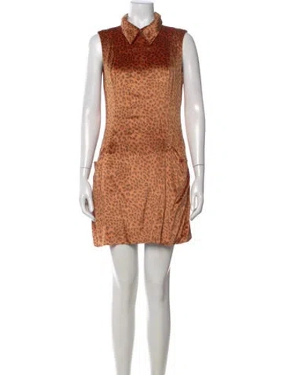 Pre-owned Versus Vintage Mini Dress In Orange