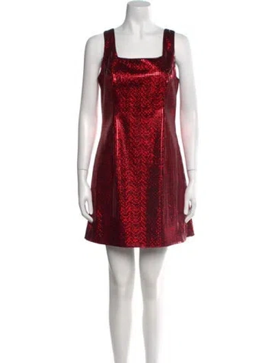 Pre-owned Versus Vintage Mini Dress In Red
