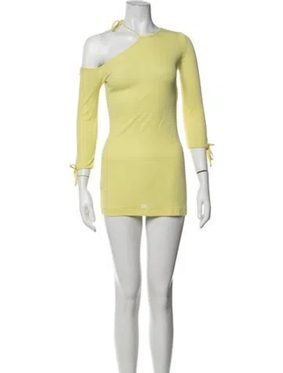 Pre-owned Versus Vintage Mini Dress In Yellow