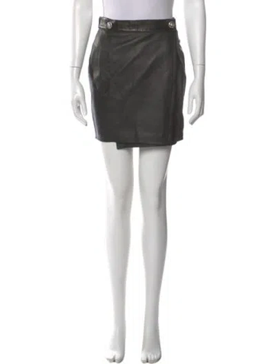 Pre-owned Versus Vintage Mini Skirt In Black