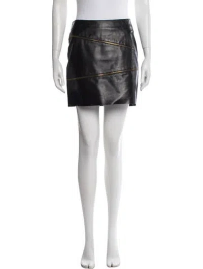 Pre-owned Versus Vintage Mini Skirt In Black