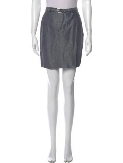 Pre-owned Versus Vintage Mini Skirt In Gray