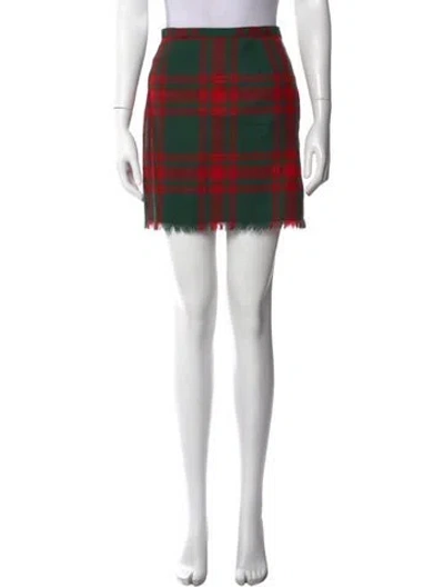 Pre-owned Versus Vintage Mini Skirt In Green