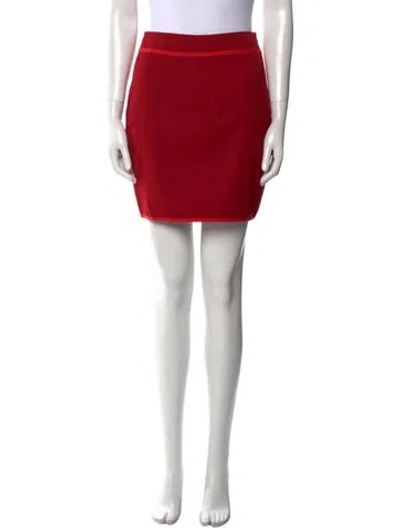 Pre-owned Versus Vintage Mini Skirt In Red
