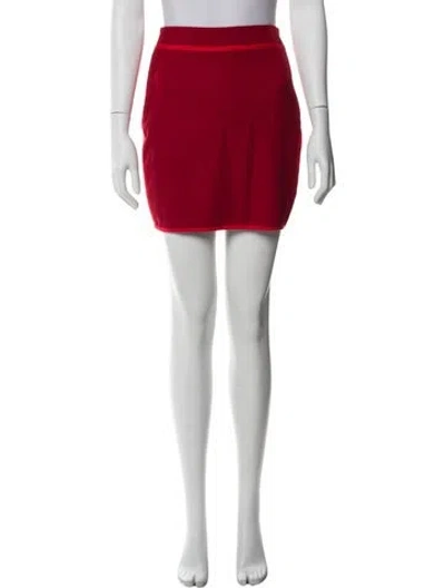 Pre-owned Versus Vintage Mini Skirt In Red