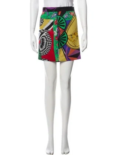 Pre-owned Versus Vintage Mini Skirt In White