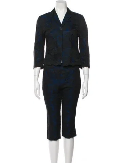 Pre-owned Versus Vintage Printed Pantsuit In Black