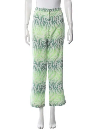 Pre-owned Versus Vintage Wide Leg Pants In Green