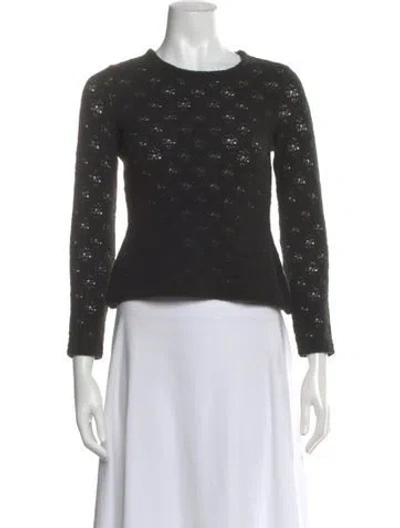 Pre-owned Versus Vintage Wool Sweater In Black