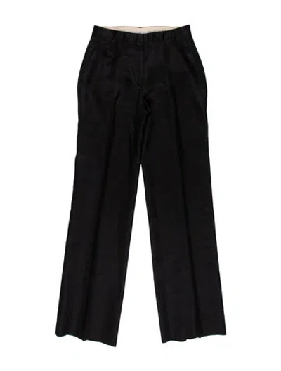 Pre-owned Versus Virgin Wool Wide Leg Pants In Black