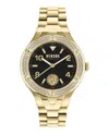 Versus Women's Vittoria Three Hand Gold-tone Stainless Steel Watch 38mm In Multi